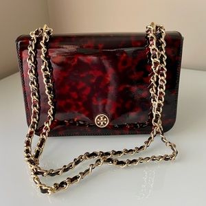 💕 Tory Burch Tortoise Shell Robinson Chain Crossbody 💕
